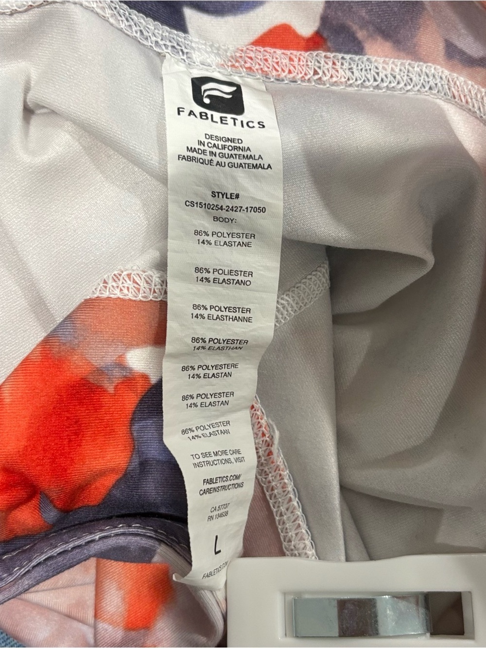 Fabletics Define PowerHold Mid-Rise Capri in Daydream Print - Picture 8 of 8